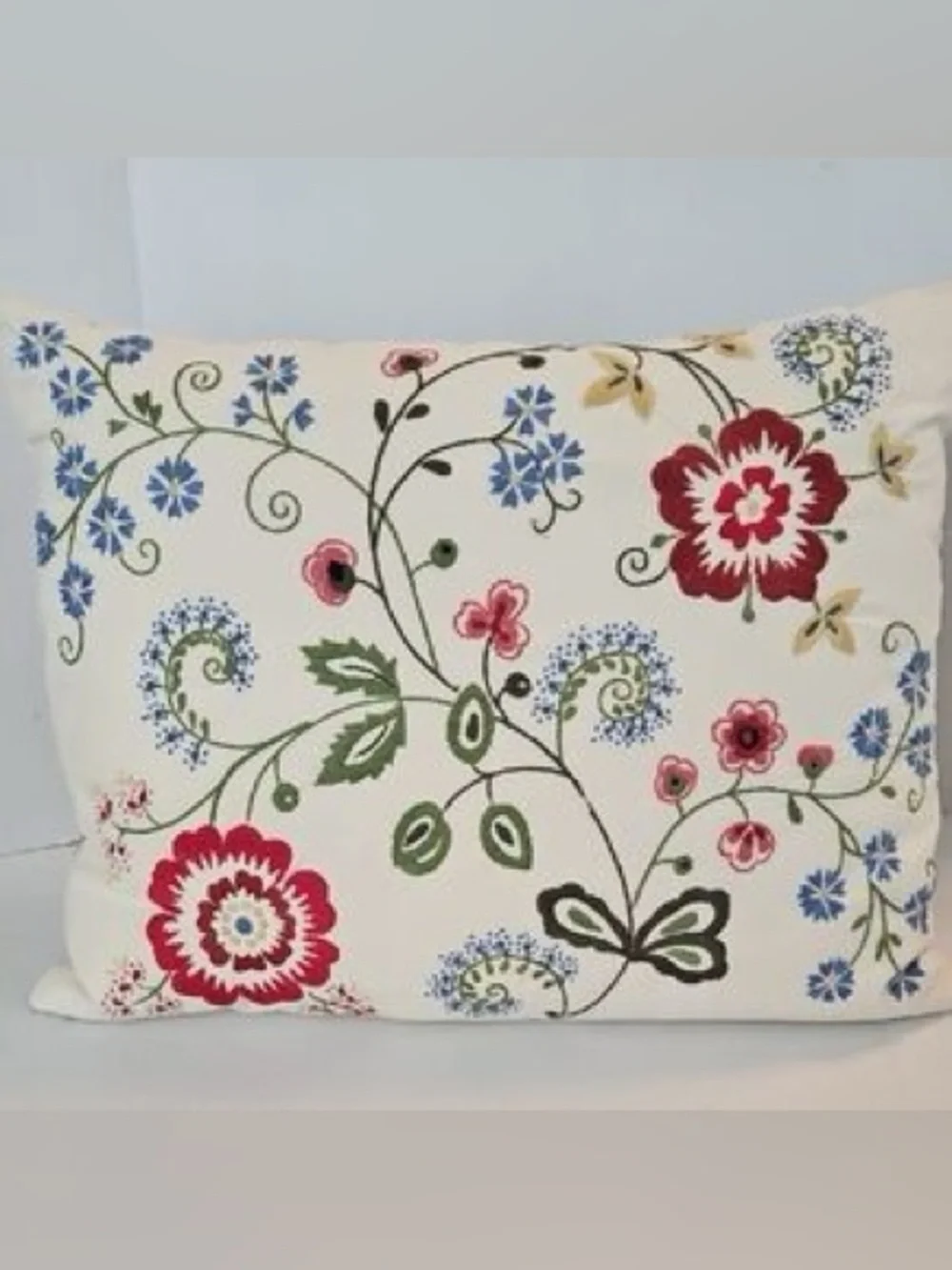 IKEA Alvine Flora Embroidered Pillows